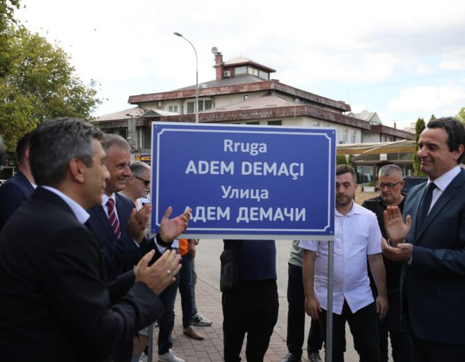 Inaugurimi i rrugës “Adem Demaçi” në Komunën e Çairit